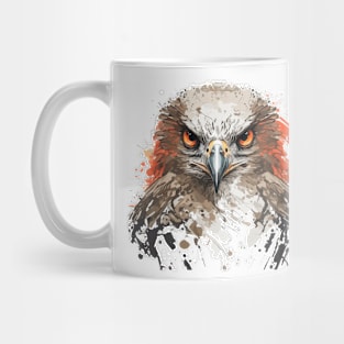 Falcon Portrait Animal Painting Wildlife Outdoors Adventure Mug